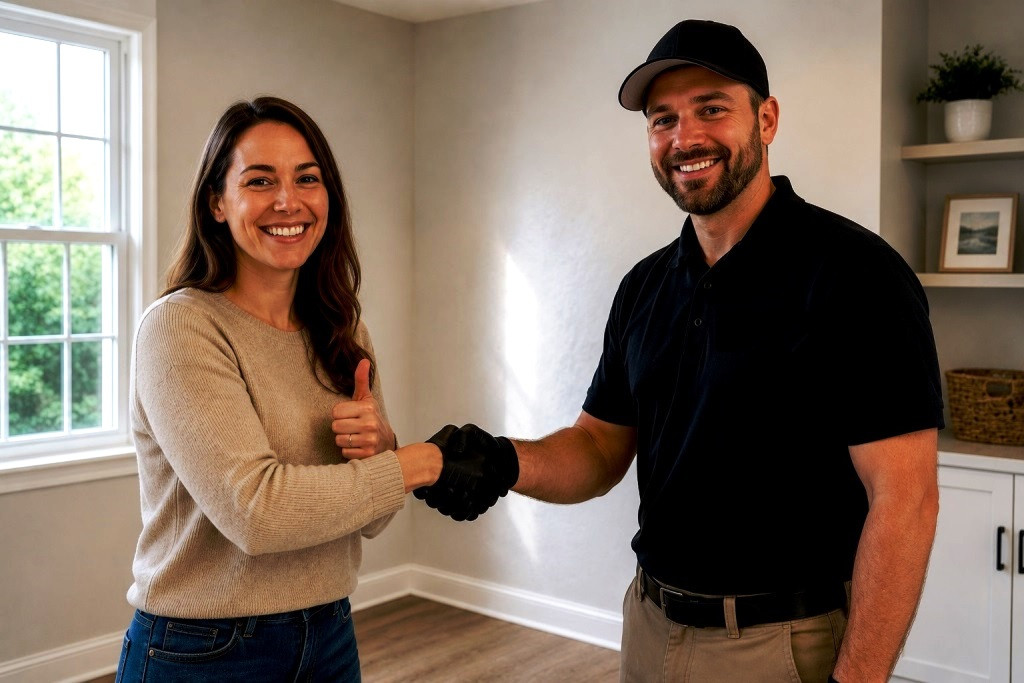Happy Customer after getting Mold Services